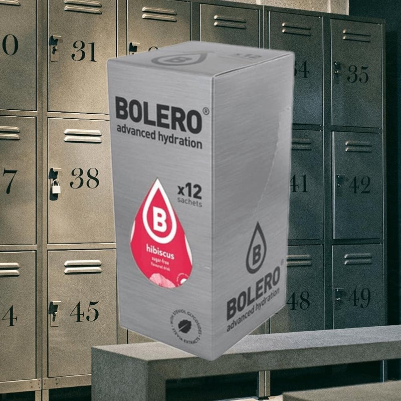 bolero باكيتات مشروب بوليرو خالي من السكر - نكهة الكركديه - 12 كيس - Image 3